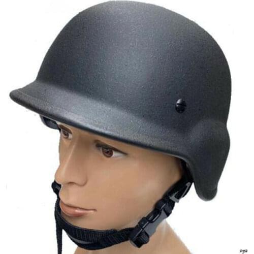 Steel Ballistic IIIA Bulletproof Helmet Black M/L is 52-62cm head circumference