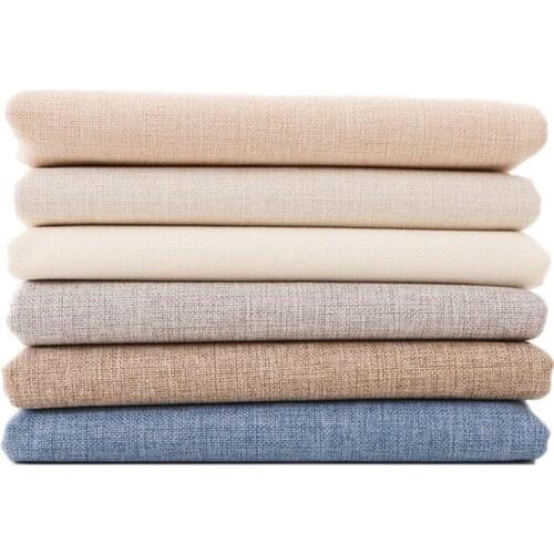 Sofa Fabric Old Coarse Cotton Linen Canvas Thick Cloth Pillow Blackout Curtain Fabrics by the Meter for Sewing Material