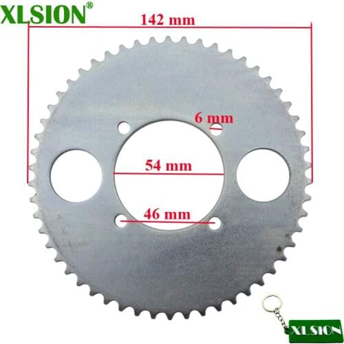 XLSION 54 Tooth 29mm T8F Steel Rear Chain Sprocket For 47cc 49cc Kids ATV Quad Pocket Bike Goped Scooter 2 Stroke Mini Moto