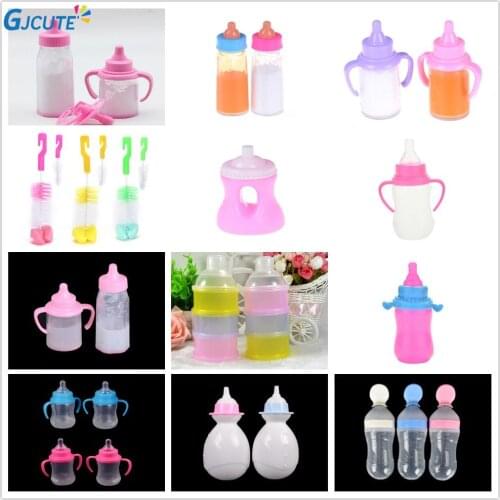 1PC Magic Baby Reborn Dolls Feeding Bottle Toy Accessories Fashion Plastic Unisex Don't Eat ABS