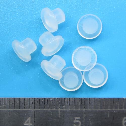 3mm Trumpet Translucent Silicone Button Cap, Light Transmitting Key Cap, Light Guide Column, Luminous Key, Silica Gel Plug
