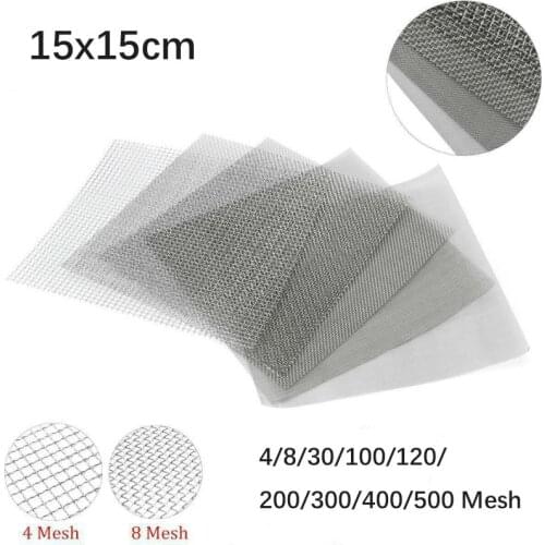 4/20/40/60/80 Mesh 304 Stainless Steel Mesh Filter Net Metal Front Repair Fix Mesh Filtration Woven Wire Screening Sheet