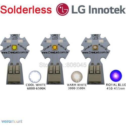 5pcs 5W LG3535 LG Innotek Cool White Warm White Royal Blue High Power LED Emitter Diode Chip on 20mm Solderless Aluminum PCB
