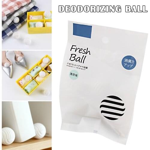 6pcs Mini Ball Shape Shoe Deodorant Dryer Moisture Absorber Anti-milde Shoes Deodorant SDF-SHIP