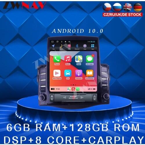 For Toyota RAV4 2006-2012 Android 10 Tesla style Car DVD Player GPS navigation Car Auto Radio Stereo Multimedia Player