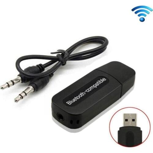 Wireless Bluetooth 4.2 Audio Receiver Transmitter Black Player Adapter Stereo Car 3.5mm Jack Tv Music Accessories Mini I9J8