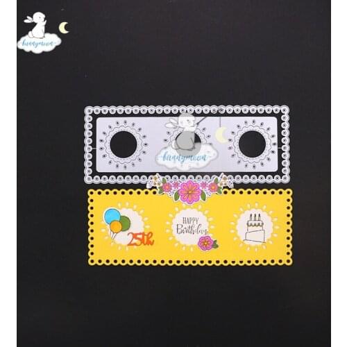 Bunnymoon 2020 New Arrival Photo frame-9 3D Gift Stitched DIY Scrapbooking Stamps Craft Embossing Die Cut Making Stencil Templat