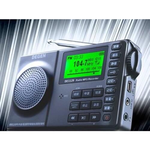 Degen DE1129 FM MW SW Full-band SD card RDS Radio