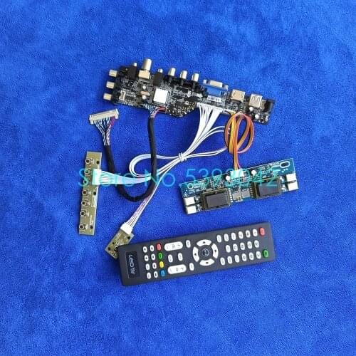 For M240HW01 V.0/V.2/V.4/V.5 DVB-T USB+AV 4CCFL 1920*1080 LVDS 30-Pin 3663 digital signal screen controller drive board kit