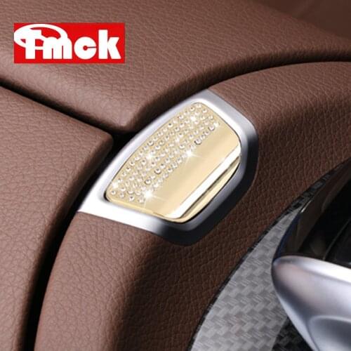 For Mercedes Benz E Class W213 E200 E260 E300 E320 Car Center Console Armrest Box Switch Button Trim Diamond Cover Accessories