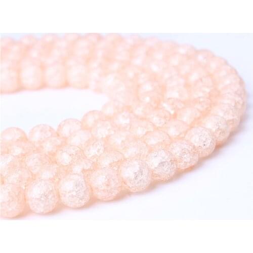 LingXiang Fashion Natural Jewelry Pink popcorn Loose Beads 4-12mm DIY Woman Bracelet Necklace Ear Stud Accessories