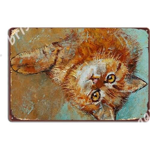 Little Tiger Metal Signs Wall Mural Living Room Printing Garage Decoration Tin sign Posters