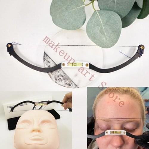 Microblading Eyebrow ruler Mapping string horizontal bead Mapping ruler Permanent makeup tattoo ruler marker positioning tool