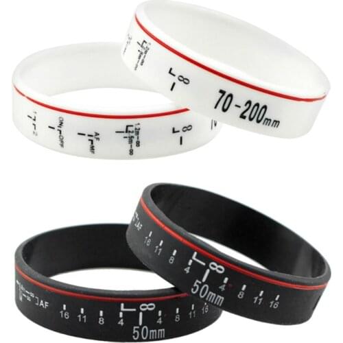 Fashion Silicone Camera Lens Wristband Photographer Band Bracelet for Canon Camera Photo Studio Accessories Unisex Lovers Gifts