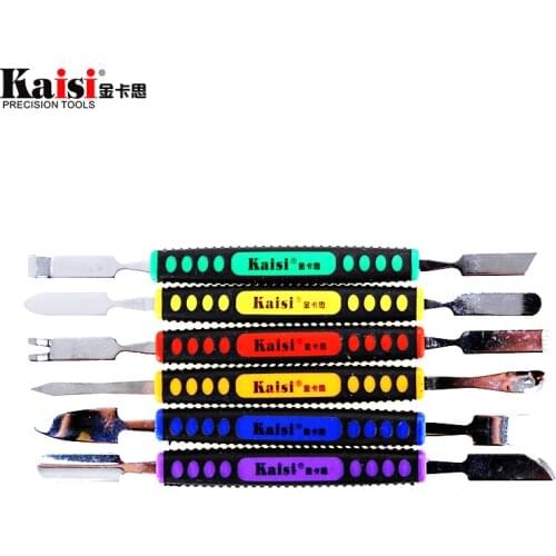 Kaisi 6Pcs Dual Ends Metal Spudger Set Mobile Phone Pry Opening Tools For iPhone Computer Cellphone Tablet Hand Tool Sets