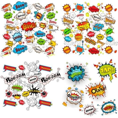 Letter Patches Iron on Patches for Clothing Heat Transfer Stickers on Clothes for T-shirt DIY Appliques Thermal Transfer Vinyl G