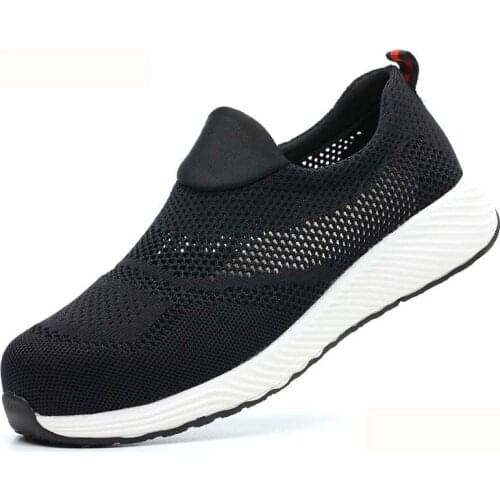 Indestructible Work Shoes Breathable Safety Shoes Men Working Sneakers Puncture-Proof Industrial Shoes Men Loafers Steel Toe