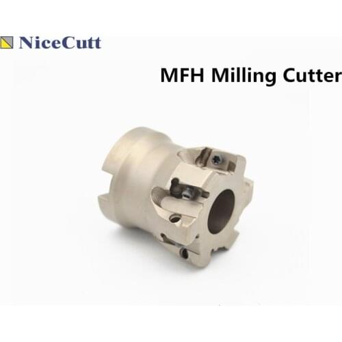 Nicecutt Fast Feed Milling Cutter MFH Milling Tool Holder For L0GU0303 Milling Inserts High Speed Milling Blade Freeshipping