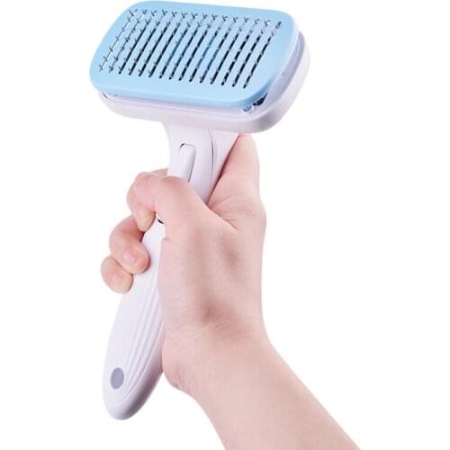 Cat Dog Comb For Pets Automatic Hair Removal Comb Brush Remover Hair Grooming Pet Comb