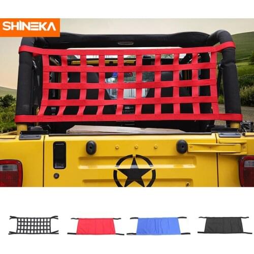 SHINEKA Red Roof Rest Bed Net for Jeep Wrangler YJ TJ JK JKU 1987-2018 4 Door 2 Door Waterproof Car Bed Rest Auto Products