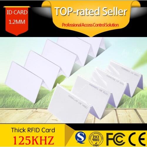 Proximity ID Smart Time Attendance Card RFID Card Tag 1.2mm Thin For Access Control System Door Control Entry Access EM card