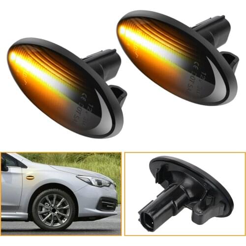LED Dynamic Turn Signal Light Flowing Water Side Marker Indicator Light for Subaru Forester Impreza Sequential Blinker Light