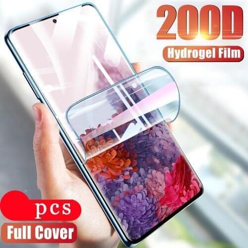 Protective Hydrogel Film for Samsung Galaxy S21 F41 A42 M51 Note 20 Ultra M31 Prime (Not Glass) Film Galaxy M01 A3 A01 Core