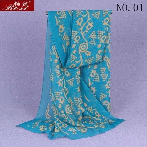 Shawl chiffon long schal scarves women scarfs for ladies scarf winter luxury luxury brand hijab bandana scarfs for ladies Print