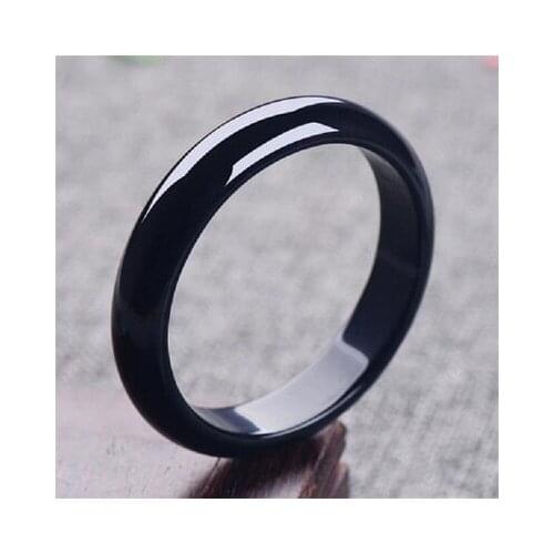 Zheru Jewelry Natural Agate Chalcedony 54-62mm Black Bracelet Elegant Princess Jewelry For Mom For Girlfriend