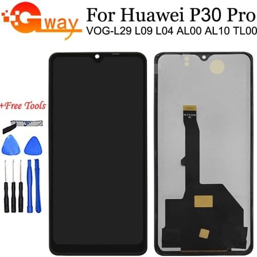 TFT For Huawei P30 Pro LCD Display Touch Screen Digitizer Assembly For Huawei P30 Pro VOG-L09 L29 LCD Mobile Accessories + Tools