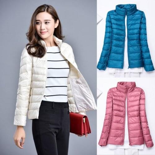 Winter Plus Size 4XL Women Down Coat Short Ultra Light Duck Down Jackets Slim Puffer Jacket Autumn Parkas TY660