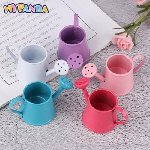 1/12 Metal Watering Can Garden miniature Decoration for Children Kids Dolls Accessories Dollhouse Miniature Furniture Toys