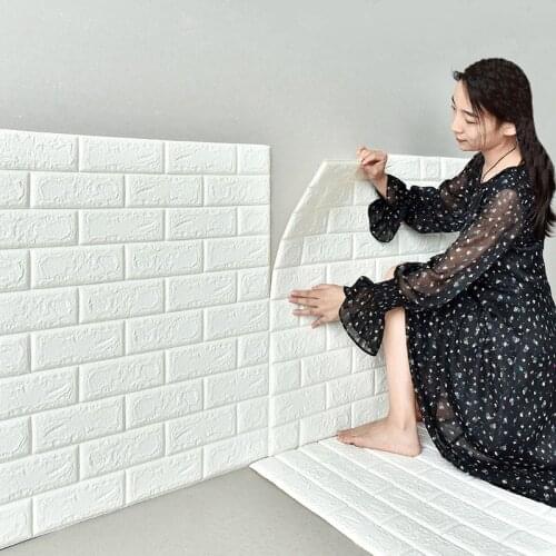 3D Wall Sticker Waterproof Home Decor Wall Cladding Self Adhesive Wallpaper For Living Room Bedroom 3D Wall Panel wall sticker