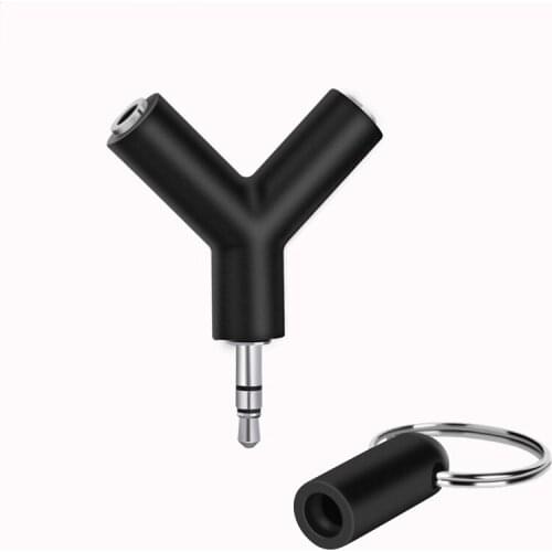 3.5mm Earphone Adapter Double Jack Adapter Plug Stereo Headphone Splitter for PC MP3 Iphone Xiaomi Sumsung Player Audio Cables
