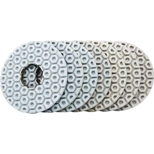 7PCS/SET 5 Inch Diamond Polishing Pads 125mm Polishing Pad For Granite Marble Concrete Floor Grinding Discs