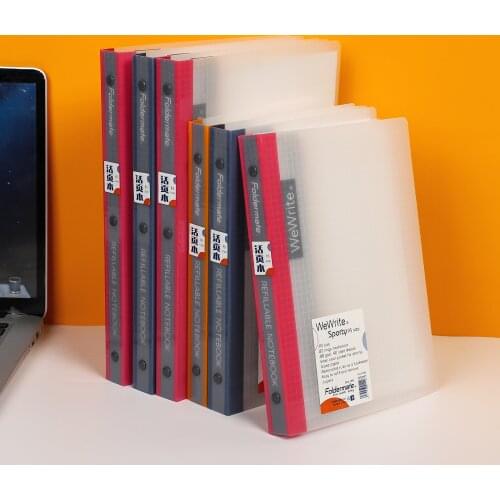 JIANWU A5/B5 Loose-leaf Notebooks Transparent Literary Binder Journal Planner Agenda Notepad Student Stationery School Supplies