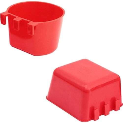 Poultry Water Cups Drinking Bowl for Chickens Ducks Quails Universal Bird Cage Plastic Seed Water Food Feeder Cup S/L