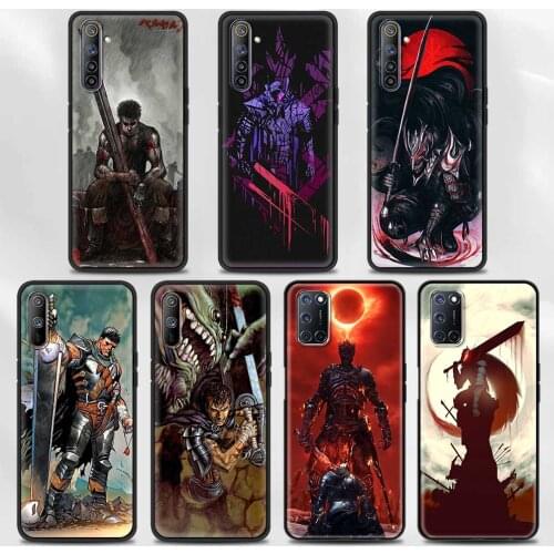 Phone Case For Realme V15 V13 GT Neo C25 C21 C20 C15 C11 C3 6 7 8 Pro 7i X50 5G X50Pro5G Q2 Pro Q2i Cover Berserk
