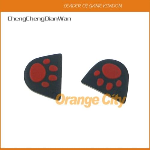 ChengChengDianWan Cat Paw Silicone Trigger Buttons Sticker L2 R2 Button Cover with Adhensive for PS4 Controller 200pairs/lot