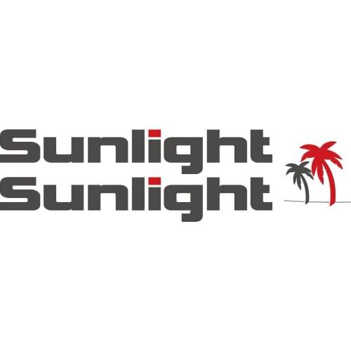 For 2 x Sunlight 61cm 10cm +1 aufkleber sticker wohnmobil camper wohnwagen caravan Car Styling