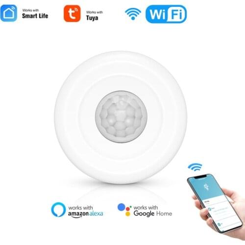 Tuya WiFi PIR Motion Sensor, Smart Home Infrared Passive Detector, Security Burglar Alarm Sensor Remote by Smart Life