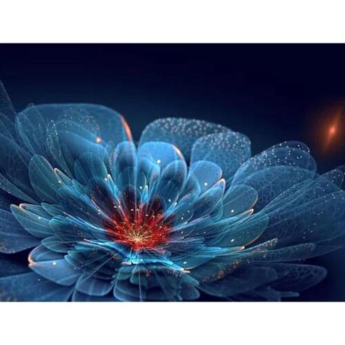 KAMY YI DIY 5D Square Diamond Embroidery Night Fluorescent Flower Handmade Round Inlaid Rhinestone Cross Stitch Animal