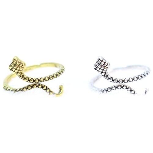 Fashion decorative pattern snake rings , the snake animal winding finger rings of Vintage style ring wholesale