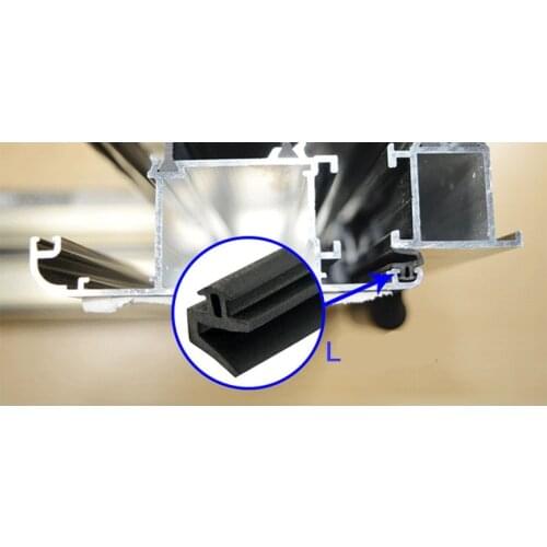 15meters L - type aluminum alloy open doors and windows sealed the doors and windows to keep warm and waterproof sound