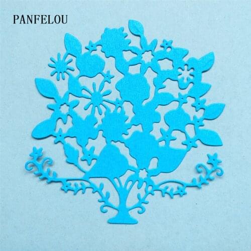 PANFELOU Metal craft Flowers in the tree die cutting dies for Scrapbooking/DIY Easter wedding Halloween cards Hand account