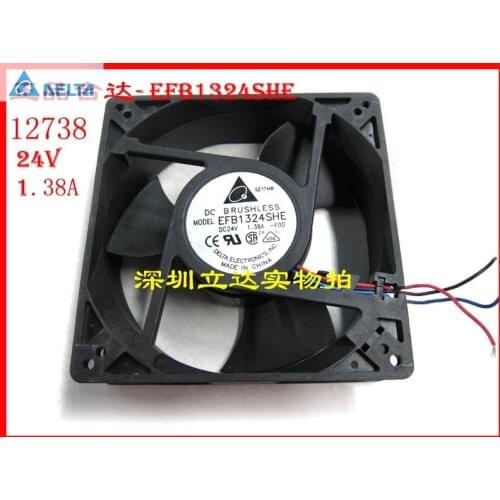 Original for delta EFB1324SHE 127MM 12738 127*127*38MM 24V 1.38A cpu cooler heatsink axial Cooling Fan