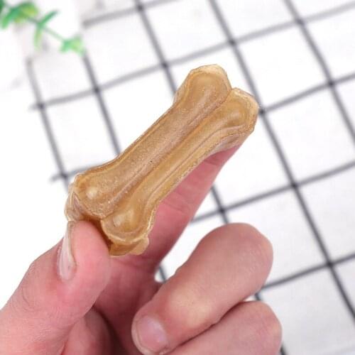 Durable Real Cowhide Bone Dogs' Chew Toy Bite Resistance Toothbrush For Dog ALI88