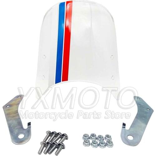 Motorcycle spray paint colorful windshield suitable for yamaha XJR400 Z900RS round headlight