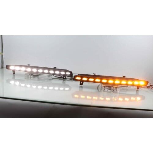Led DRL Daytime Running Light for Audi Q7 2006-2009 With Yellow Turn Signal Car Accessories