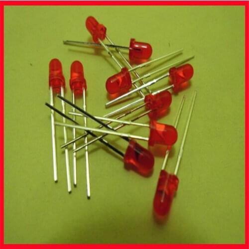 Light emitting diode red highlight LED 3MM 10 pcs 0.39 yuan red hair